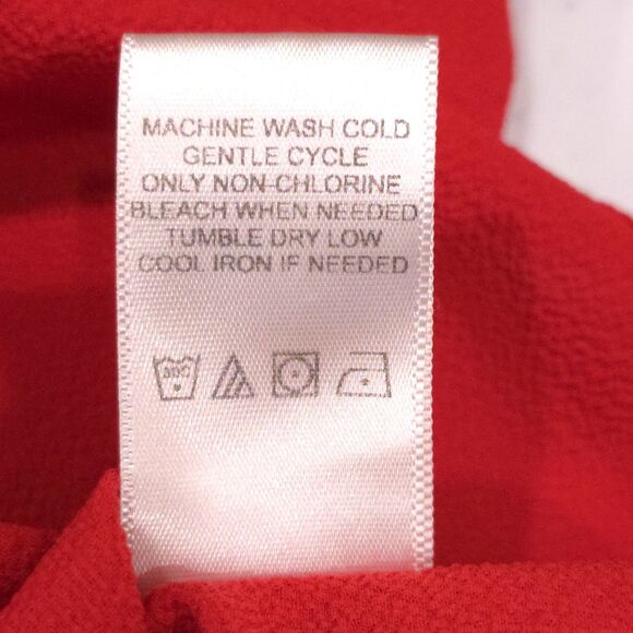 Y2K Red Boxy Tie Top M-Lg Coquette Oversized Tshirt Romantic Cowgirl Glam Retro - Picture 10 of 10